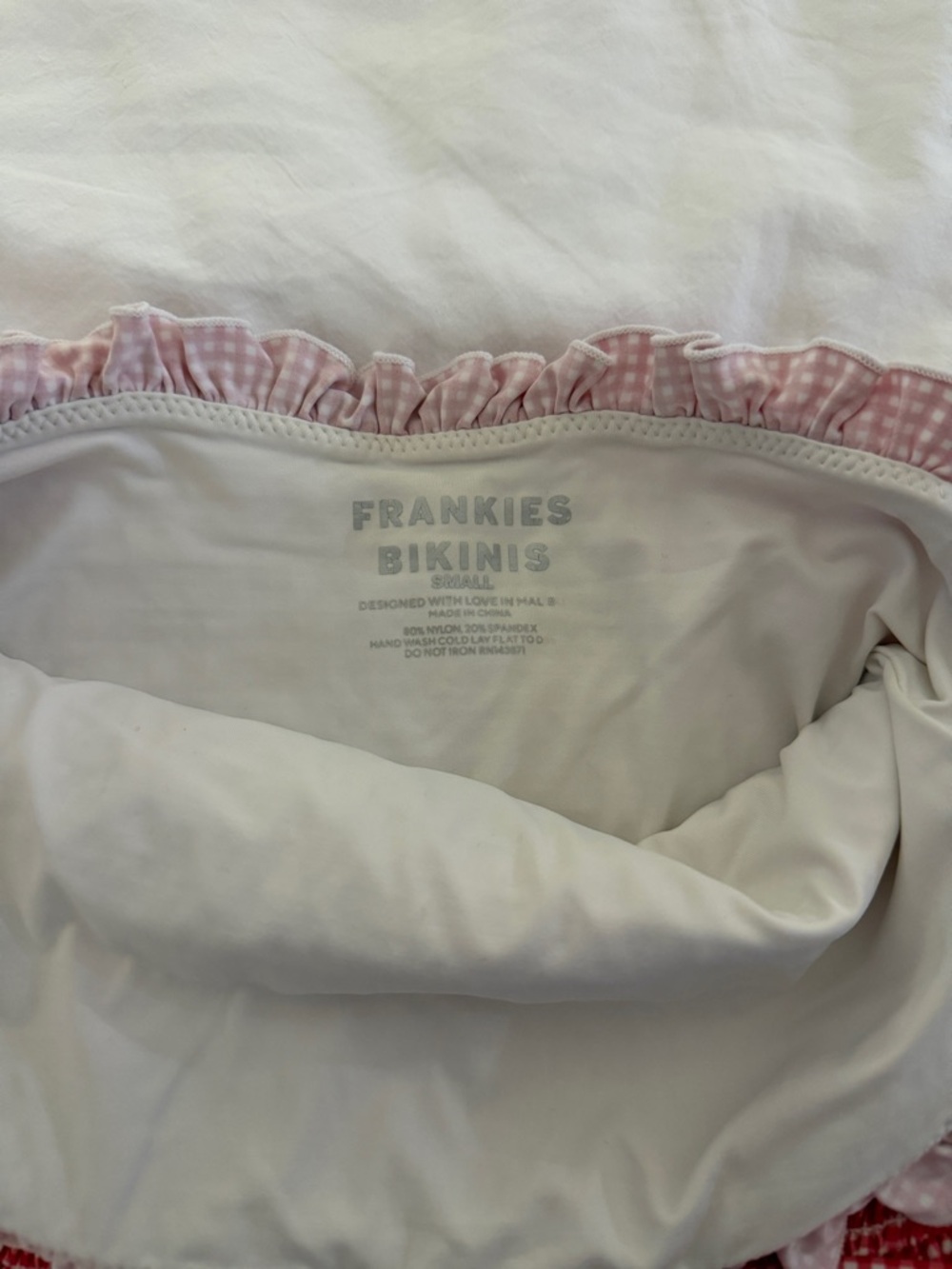 Frankie's Bikinis Ladybug Gingham Biki Set - Picture 4 of 8